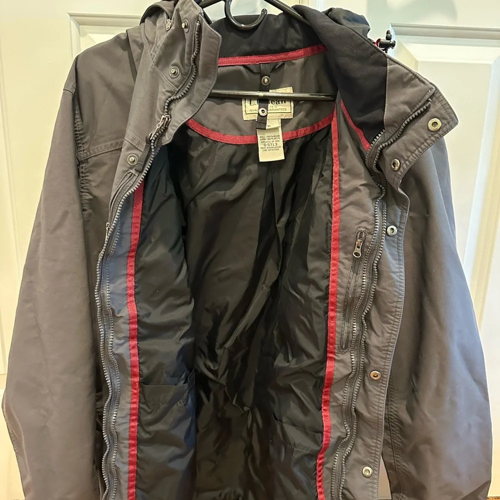 Men’s L.L Bean 3 in 1 Hooded Zip Up Jacket Size XL - Picture 2 of 4